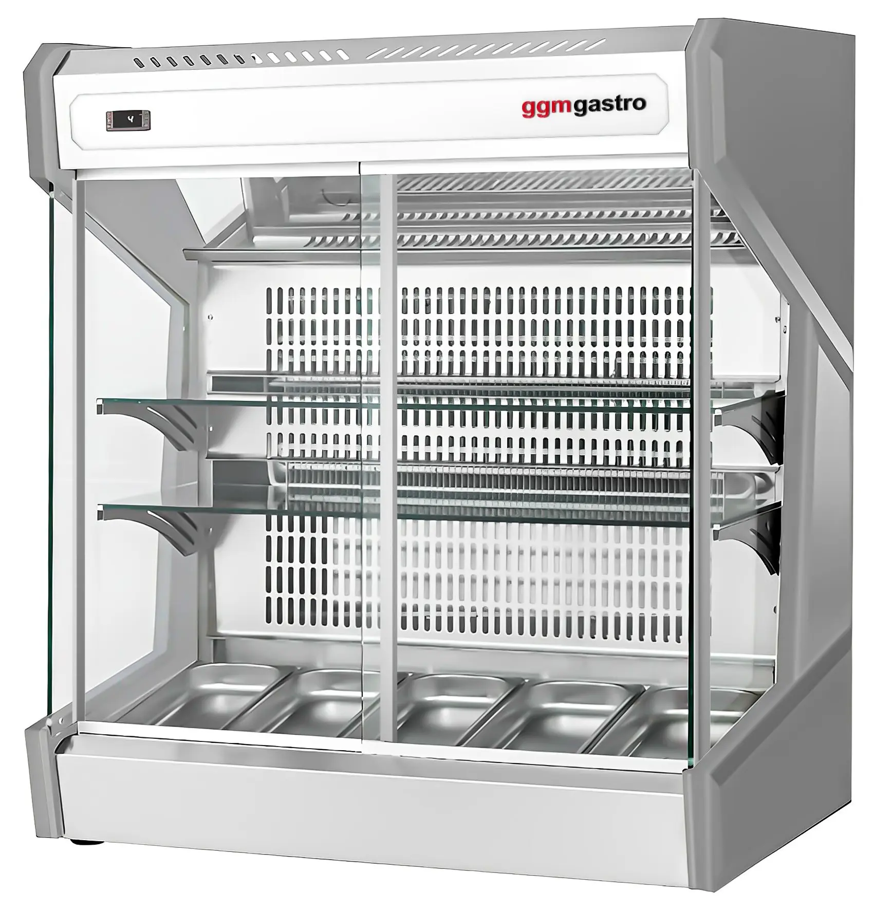 Настольная холодильная витрина GGM Gastro WKRI220 (Inox) - 2