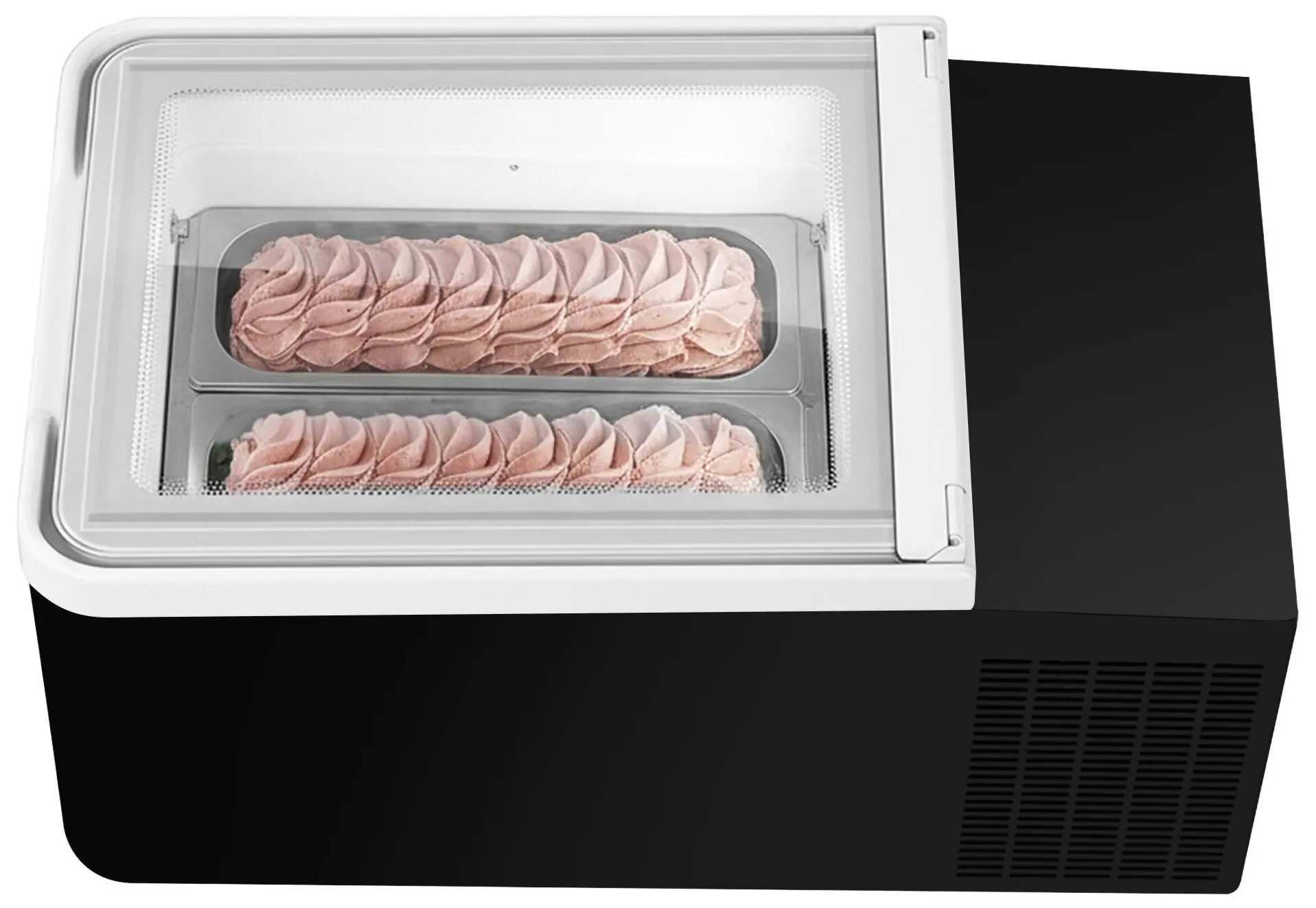 Настольная витрина для мороженого GGM Gastro TEVHA2S (Black) - 4