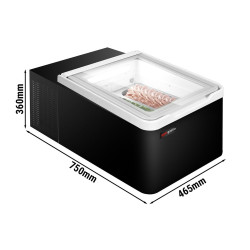 Настольная витрина для мороженого GGM Gastro TEVHA2S (Black) Thumb