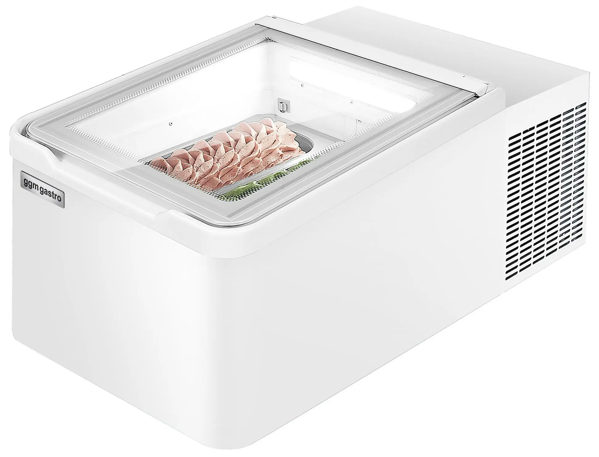 Vitrina de masa pentru inghetata GGM Gastro TEVHA2W (White) - 2
