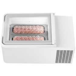 Vitrina de masa pentru inghetata GGM Gastro TEVHA2W (White) Thumb