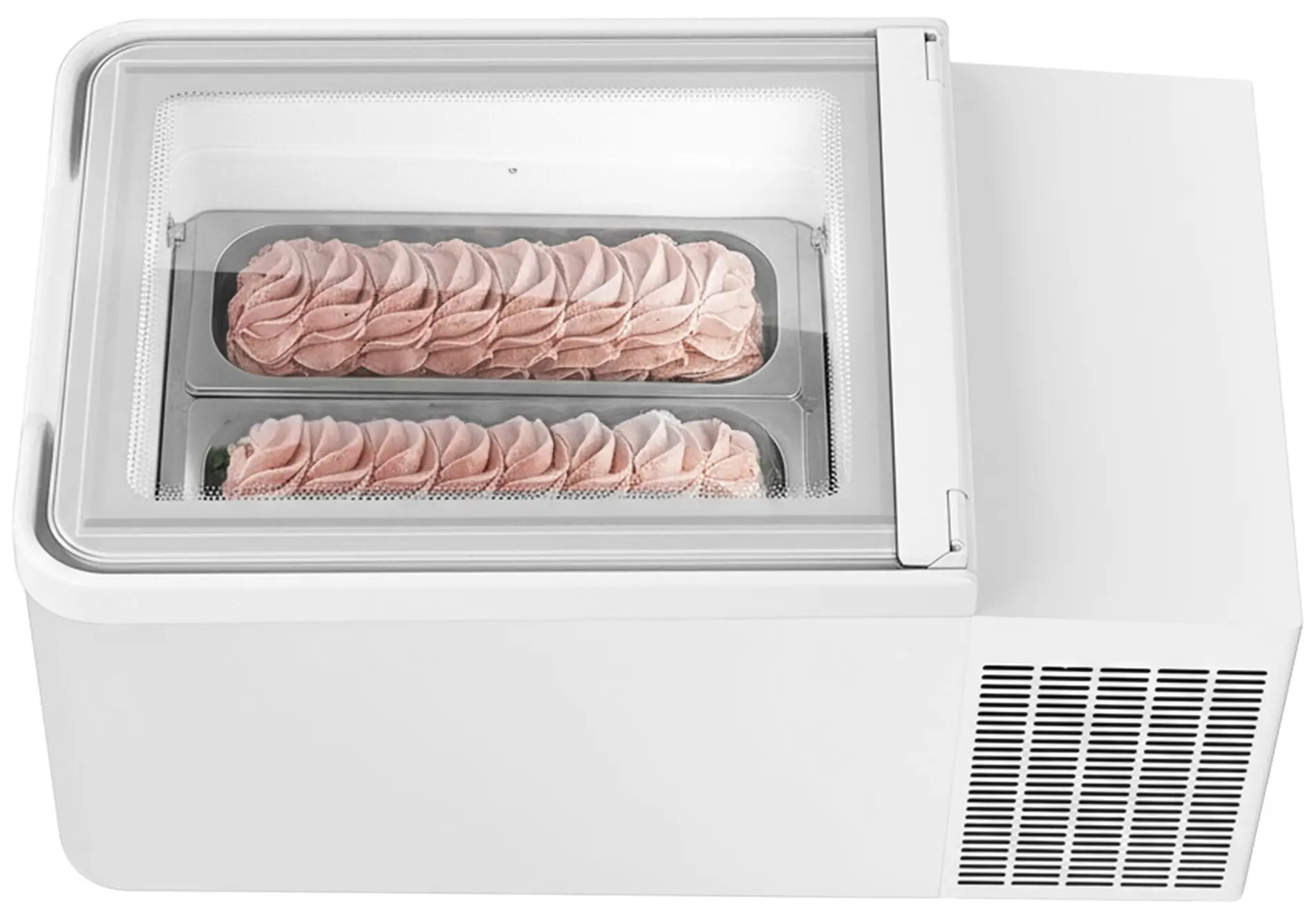 Vitrina de masa pentru inghetata GGM Gastro TEVHA2W (White) - 3