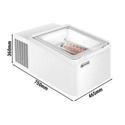 Vitrina de masa pentru inghetata GGM Gastro TEVHA2W (White) Thumb