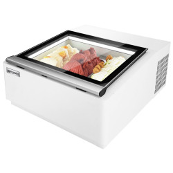Настольная витрина для мороженого GGM Gastro TEVHA3W (White) Thumb