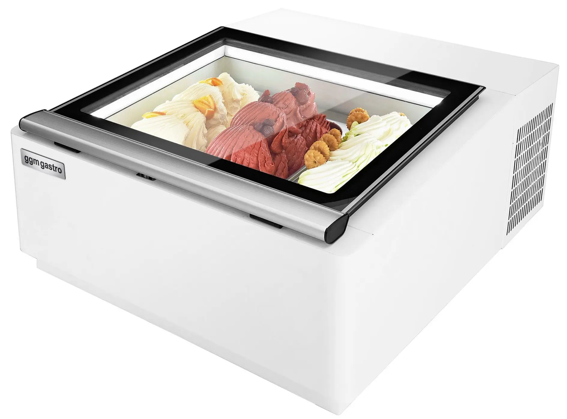 Настольная витрина для мороженого GGM Gastro TEVHA3W (White) - 3
