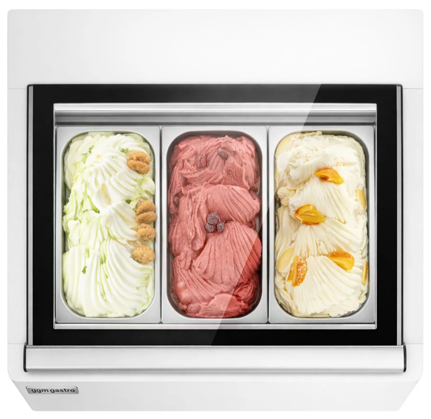 Настольная витрина для мороженого GGM Gastro TEVHA3W (White) - 4