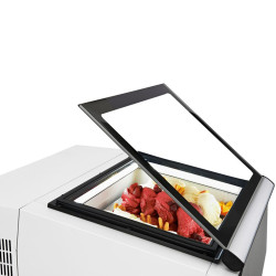Настольная витрина для мороженого GGM Gastro TEVHA3W (White) Thumb
