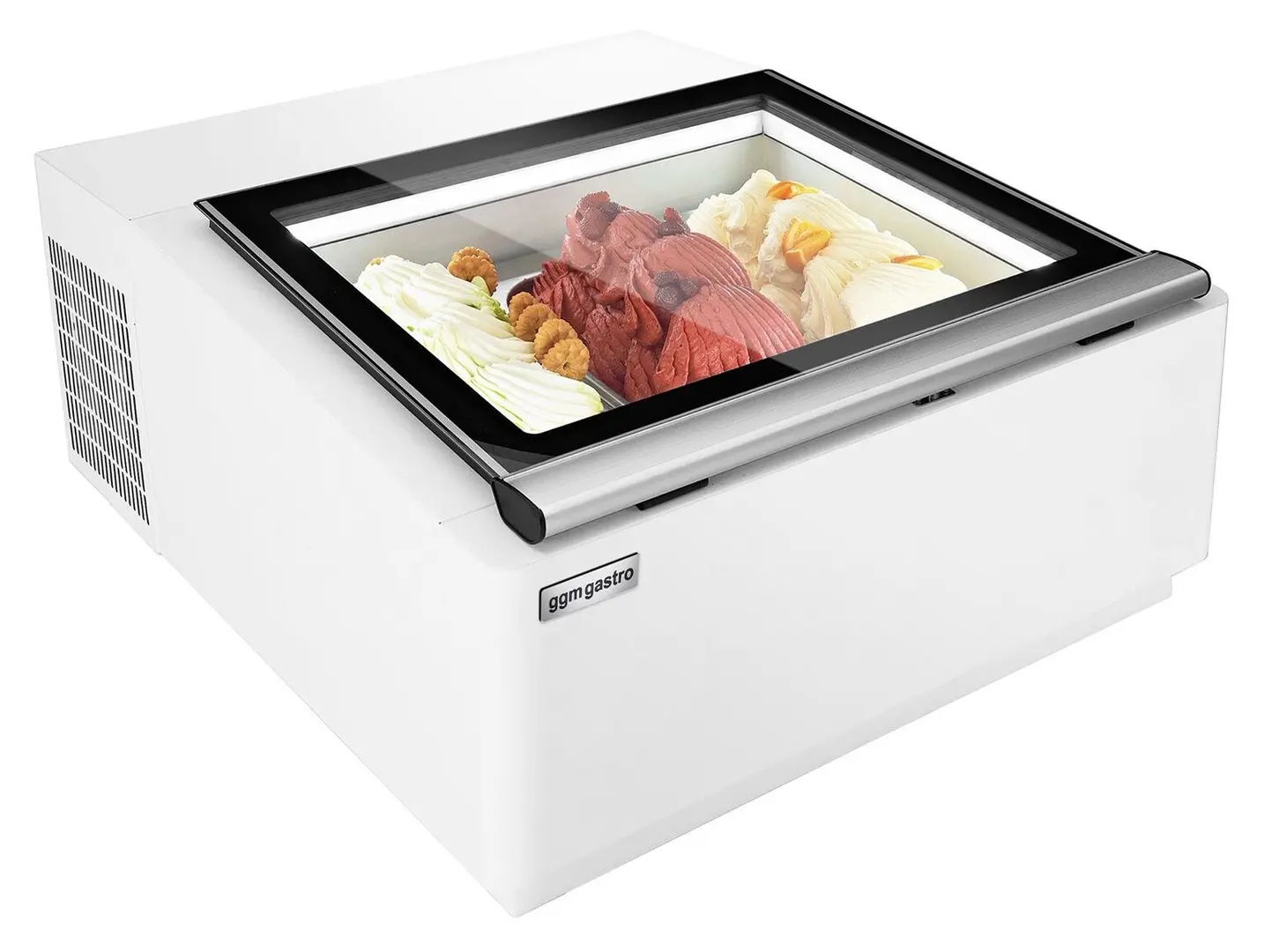 Настольная витрина для мороженого GGM Gastro TEVHA3W (White)