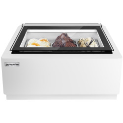 Настольная витрина для мороженого GGM Gastro TEVHA67W (White) Thumb