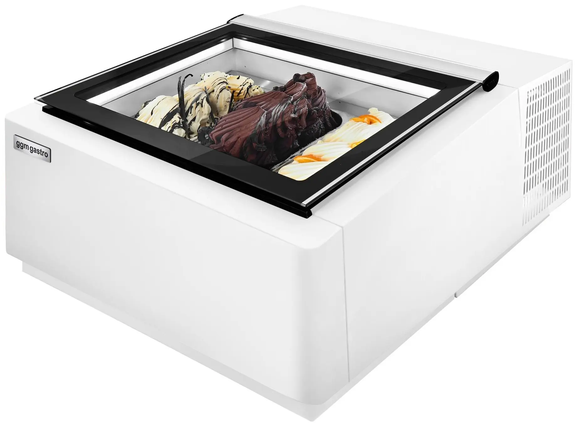 Настольная витрина для мороженого GGM Gastro TEVHA67W (White) - 3