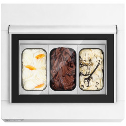 Настольная витрина для мороженого GGM Gastro TEVHA67W (White) Thumb