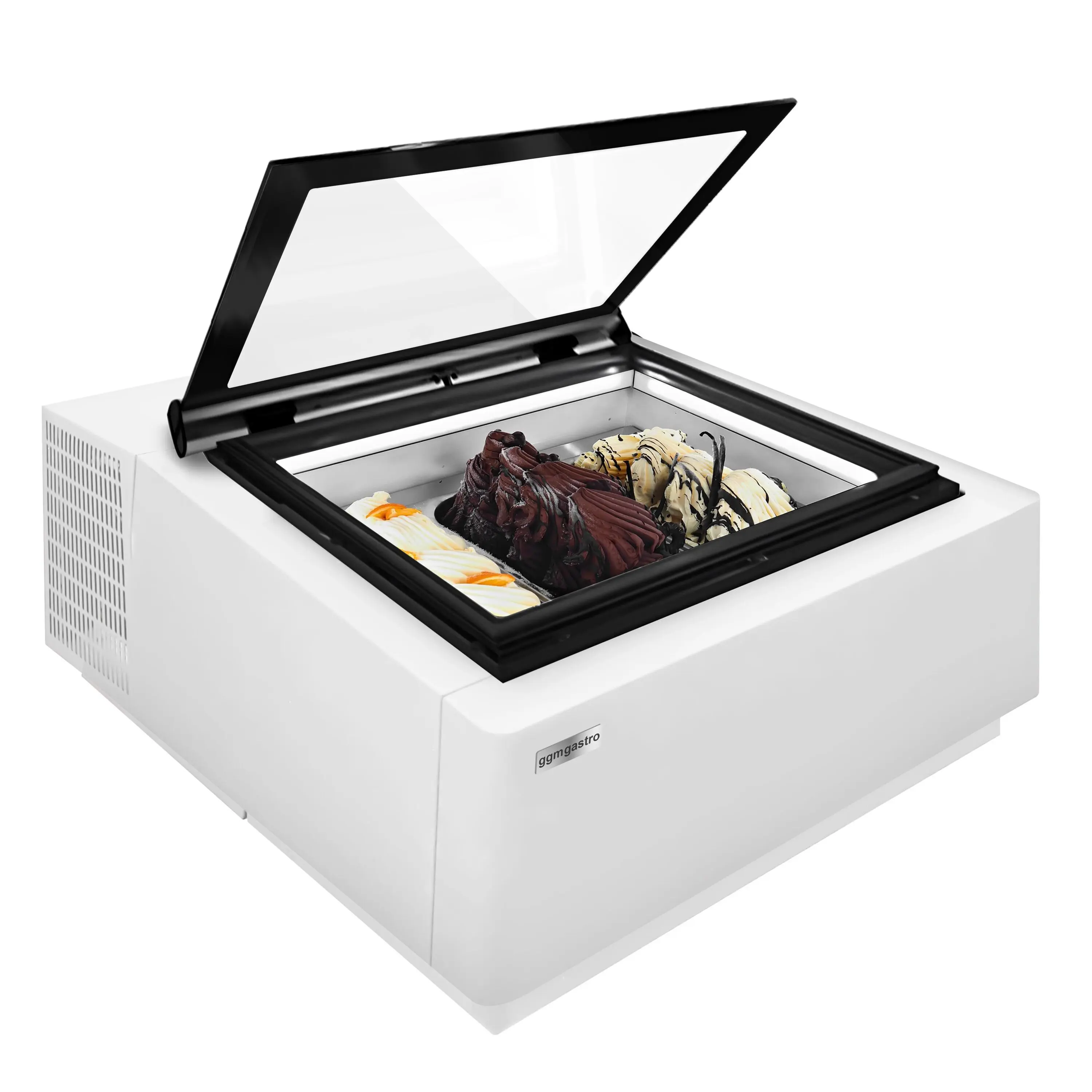 Настольная витрина для мороженого GGM Gastro TEVHA67W (White) - 5
