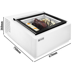 Настольная витрина для мороженого GGM Gastro TEVHA67W (White) Thumb