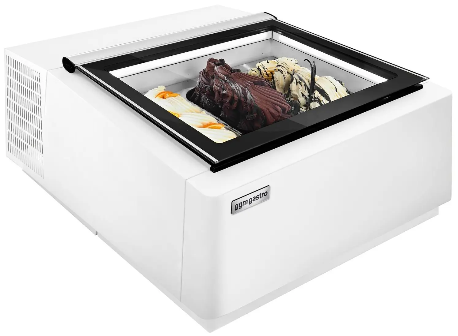 Настольная витрина для мороженого GGM Gastro TEVHA67W (White)