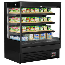 Открытая холодильная витрина GGM Gastro WKBL128E (Black)