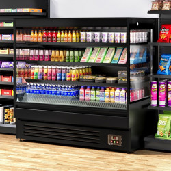 Открытая холодильная витрина GGM Gastro WKBL158E (Black) Thumb