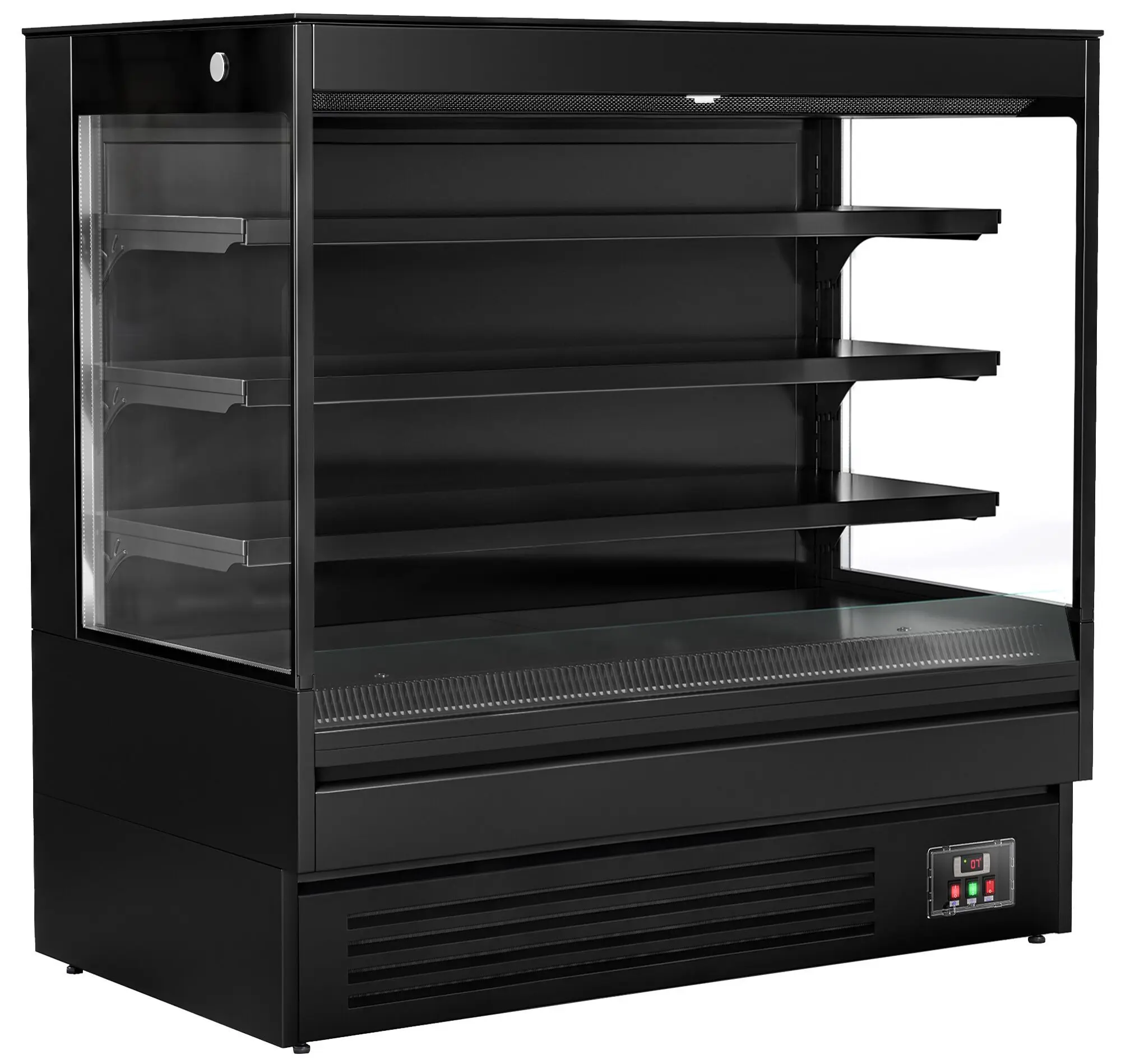 Открытая холодильная витрина GGM Gastro WKBL158E (Black) - 4