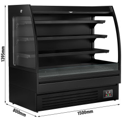 Vitrina frigorifica deschisa GGM Gastro WKBL158R (Black) Thumb