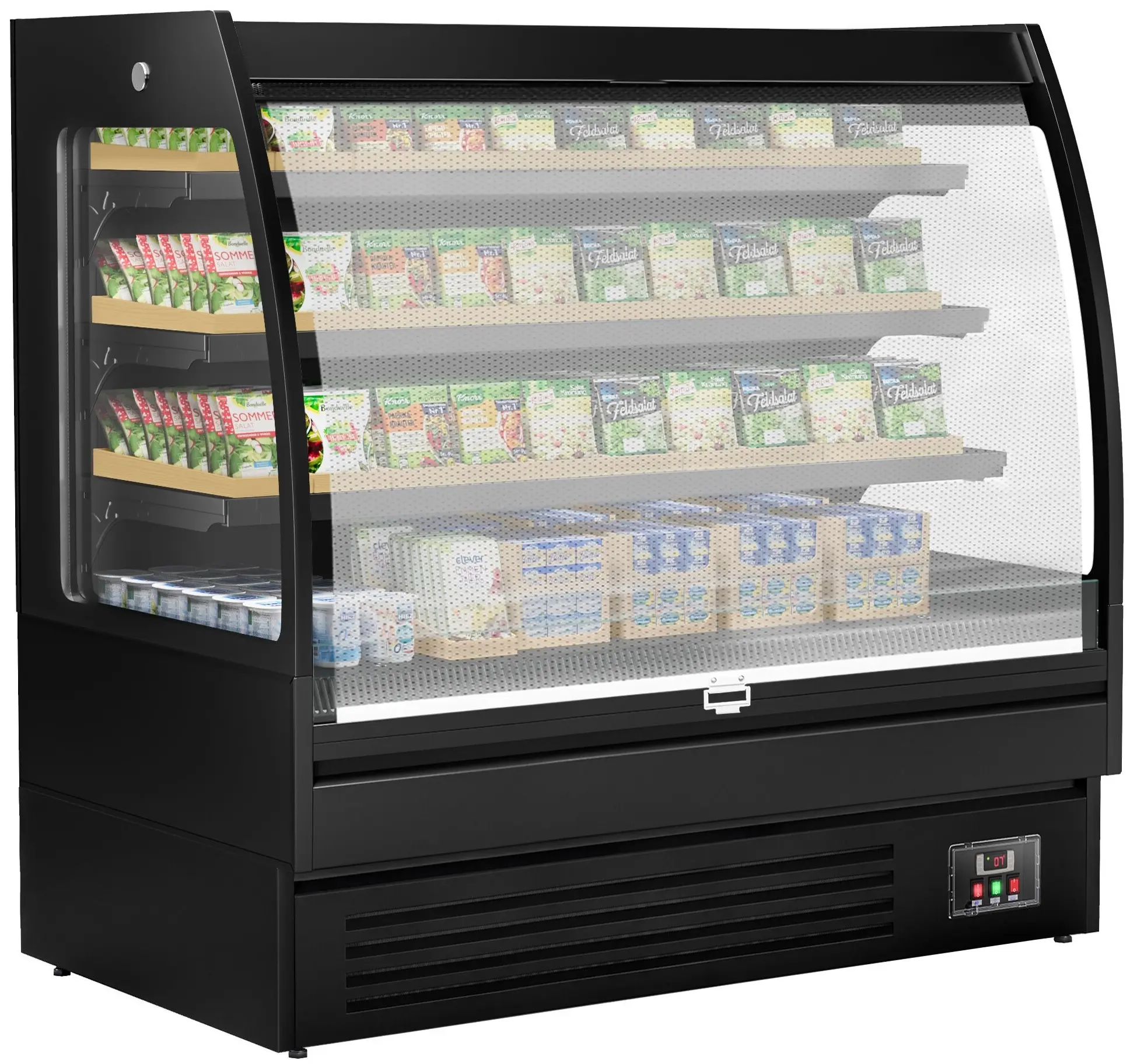 Vitrina frigorifica deschisa GGM Gastro WKBL158R (Black) - 5