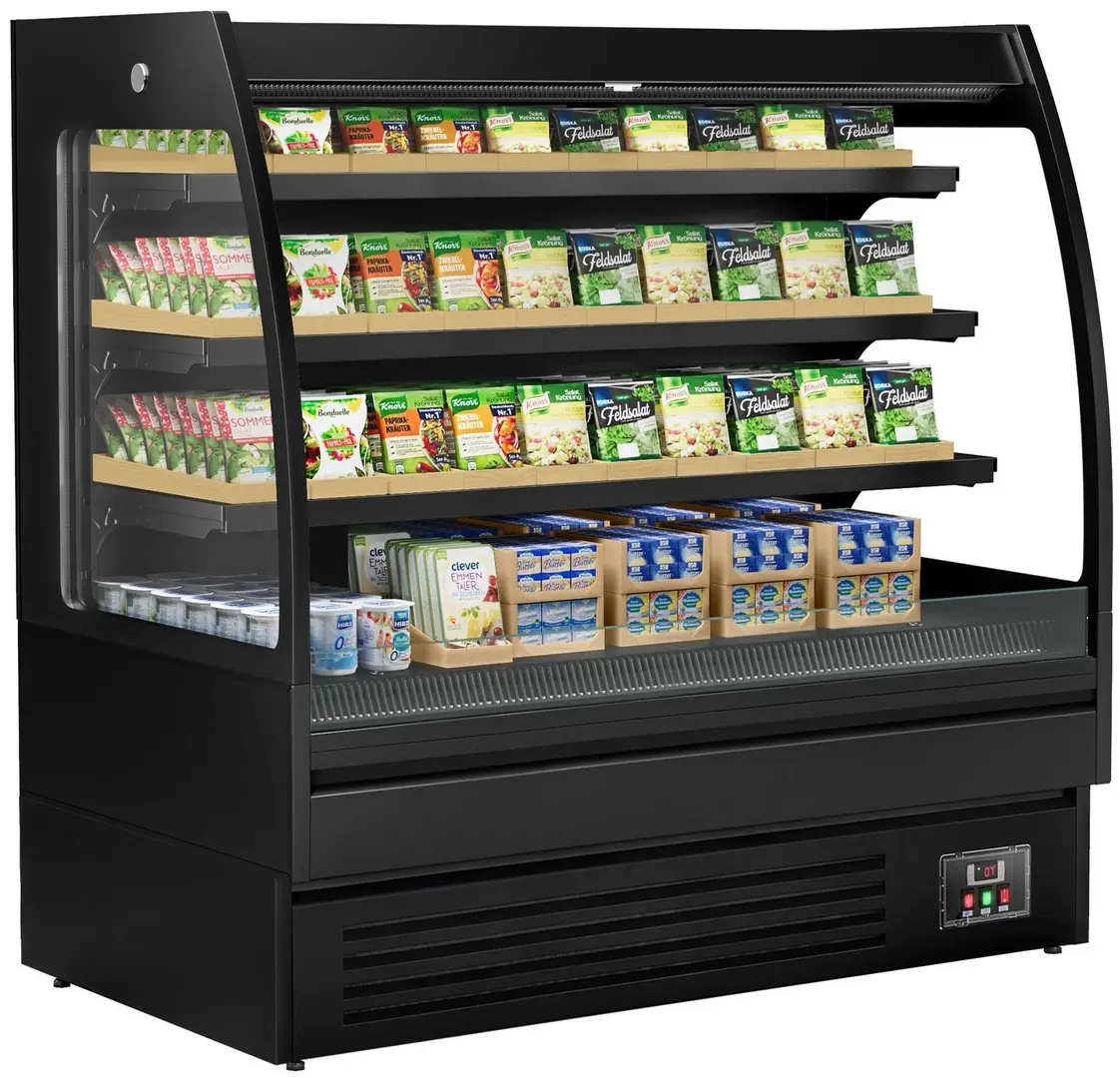 Vitrina frigorifica deschisa GGM Gastro WKBL158R (Black)