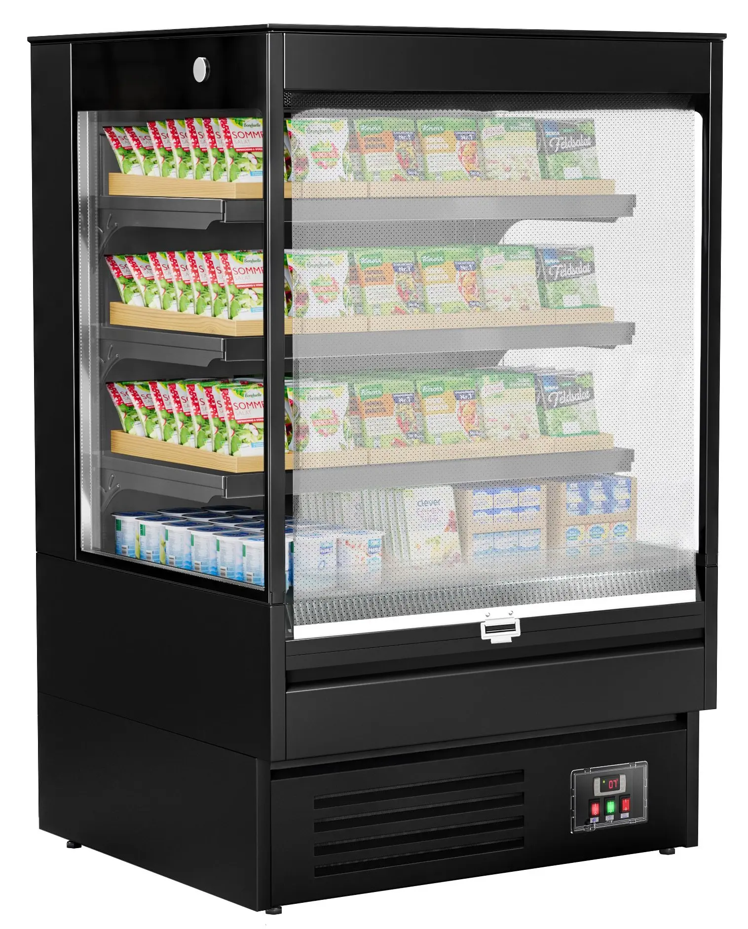 Открытая холодильная витрина GGM Gastro WKBL98E (Black) - 3