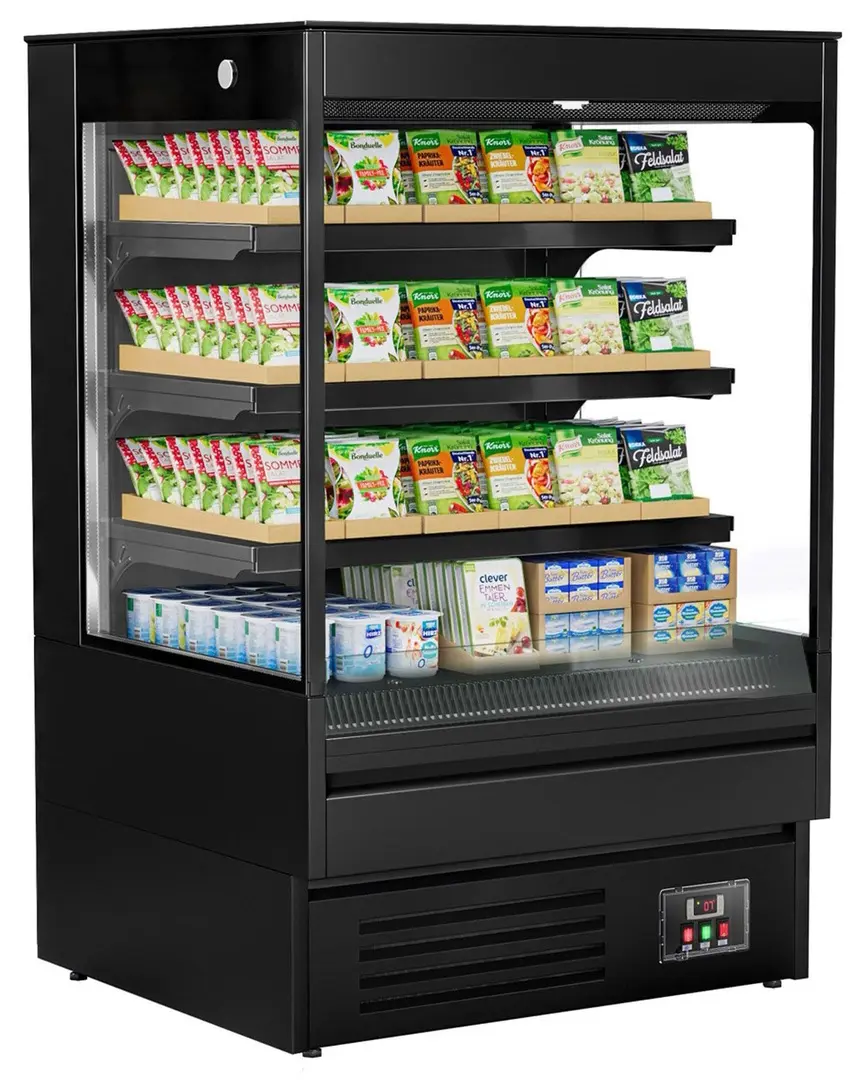 Открытая холодильная витрина GGM Gastro WKBL98E (Black)