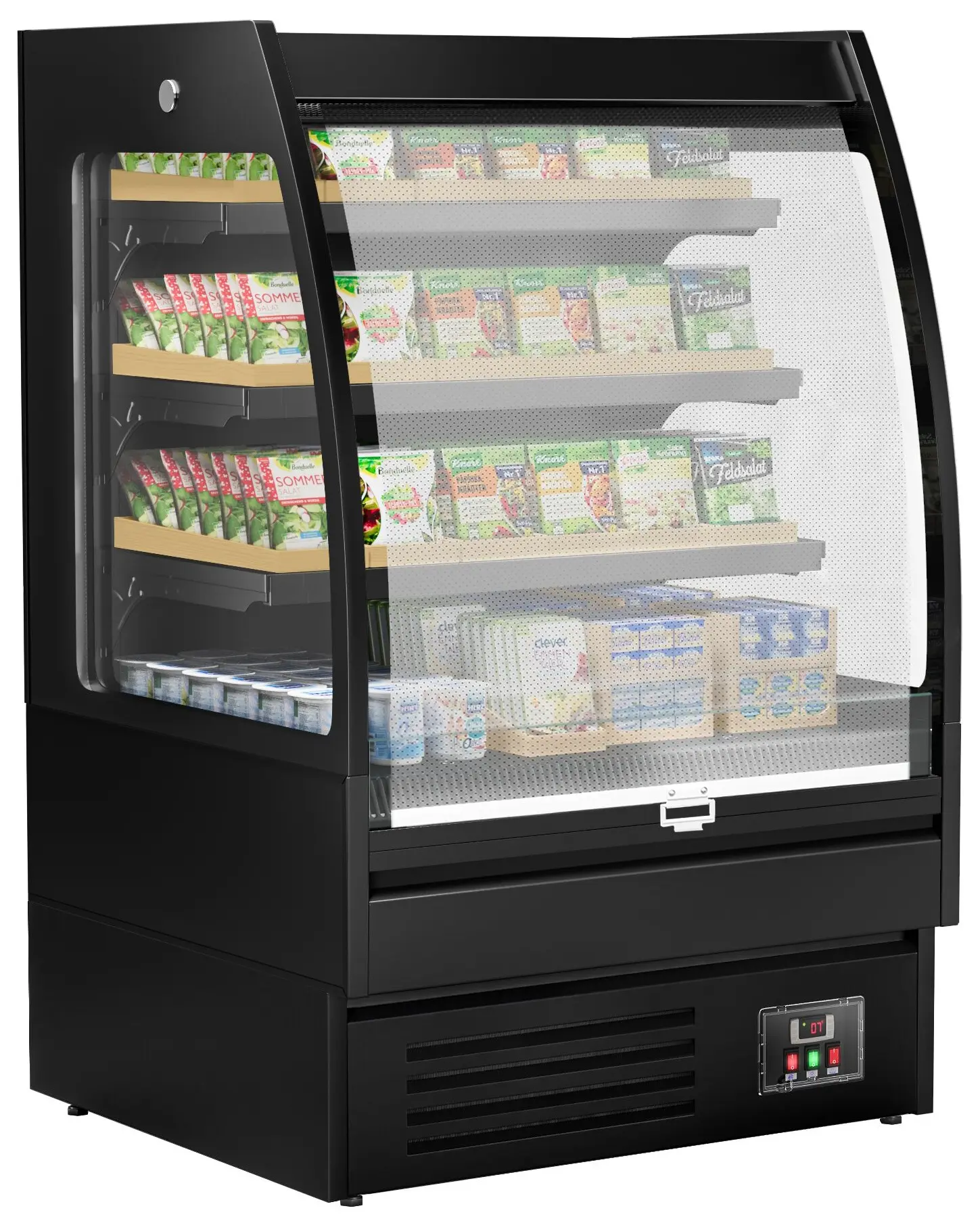 Vitrina frigorifica deschisa GGM Gastro WKBL98R (Black) - 3