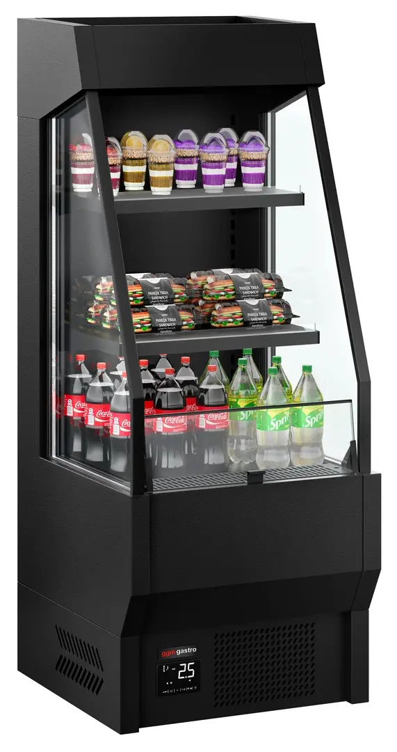 Открытая холодильная витрина GGM Gastro WKRS660 (Black)