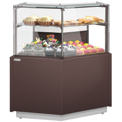 Vitrina frigorifica de patiserie de colt GGM Gastro Riga KUI45A-M (Brown)
