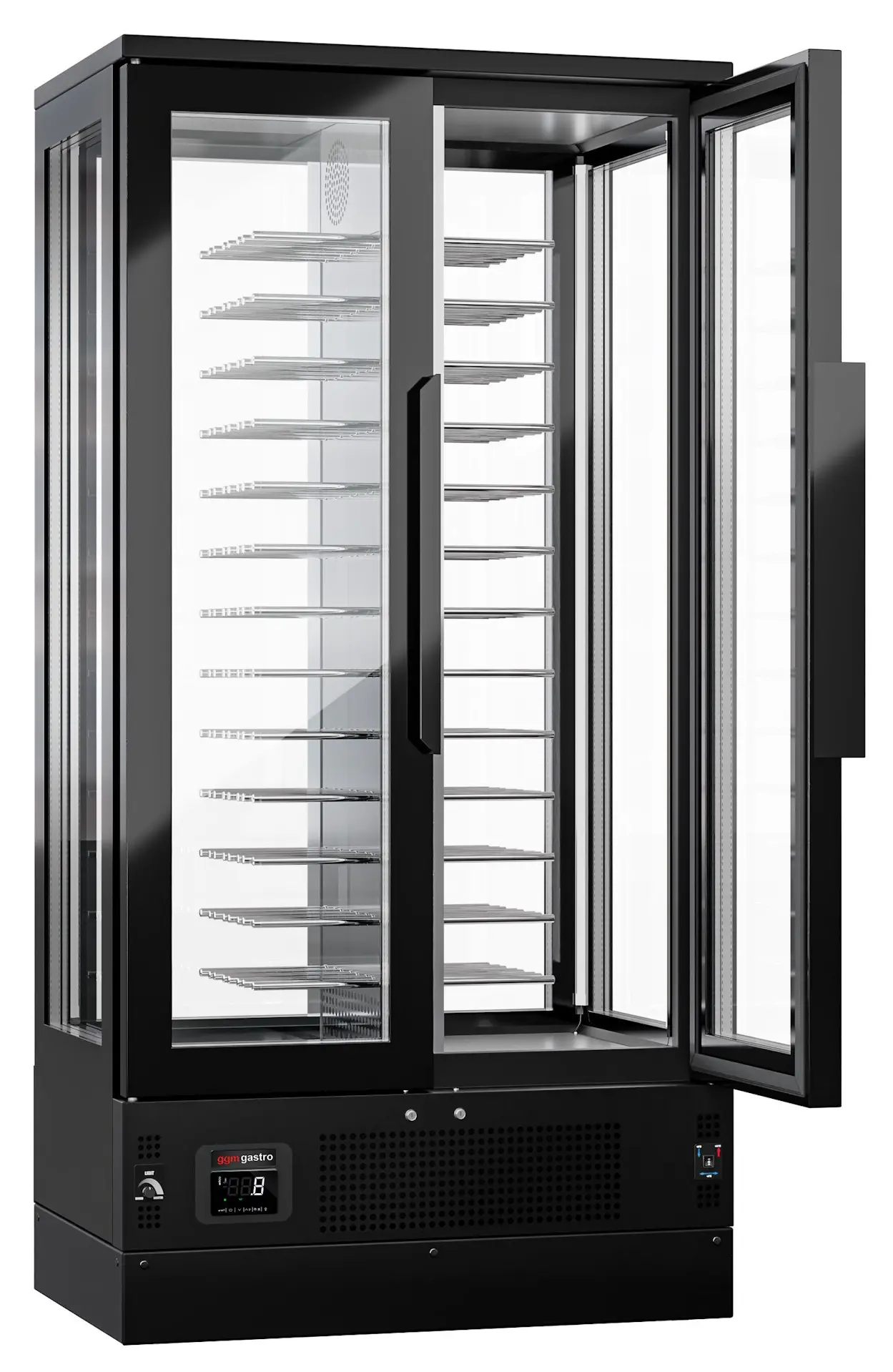 Винная холодильная витрина GGM Gastro WKF120 (Black) - 2