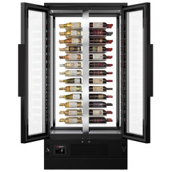 Винная холодильная витрина GGM Gastro WKF120 (Black) Thumb