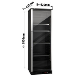 Винная холодильная витрина GGM Gastro WKFA400 (Black/Silver) Thumb