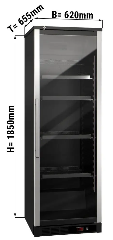 Винная холодильная витрина GGM Gastro WKFA400 (Black/Silver) - 2