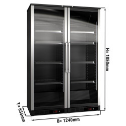 Винная холодильная витрина GGM Gastro WKFA800 (Black) Thumb