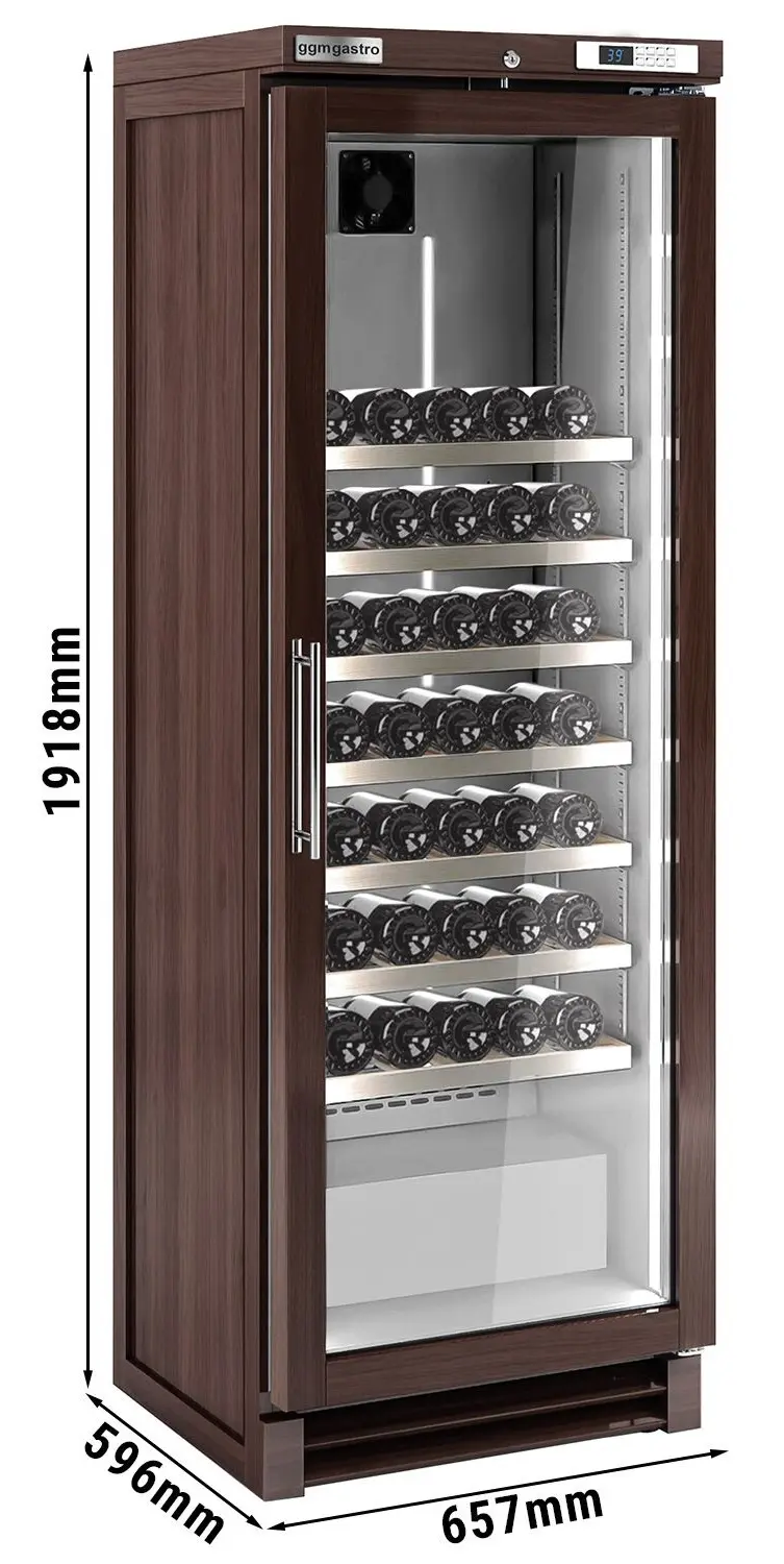 Винная холодильная витрина GGM Gastro WKI350 (Brown) - 4