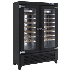 Винная холодильная витрина GGM Gastro WKI640S (Black)