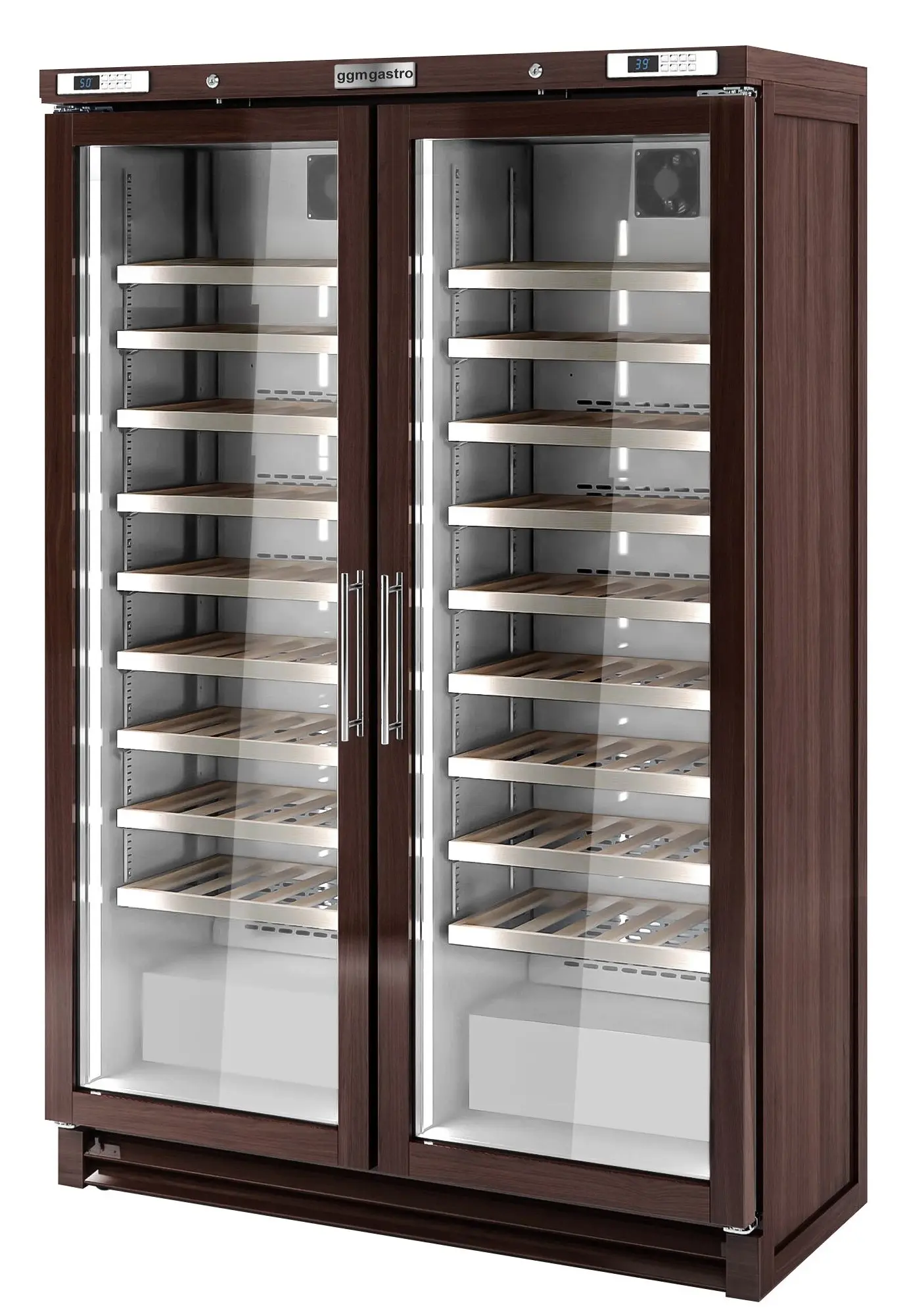 Винная холодильная витрина GGM Gastro WKI700 (Brown) - 2
