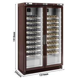 Винная холодильная витрина GGM Gastro WKI700 (Brown) Thumb