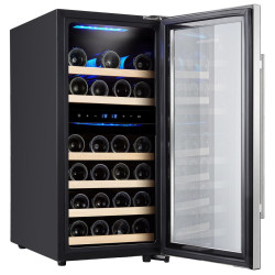Винная холодильная витрина GGM Gastro WKM100ES-2N (Black/Silver) Thumb