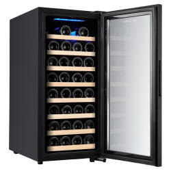 Винная холодильная витрина GGM Gastro WKM100S-1N (Black) Thumb