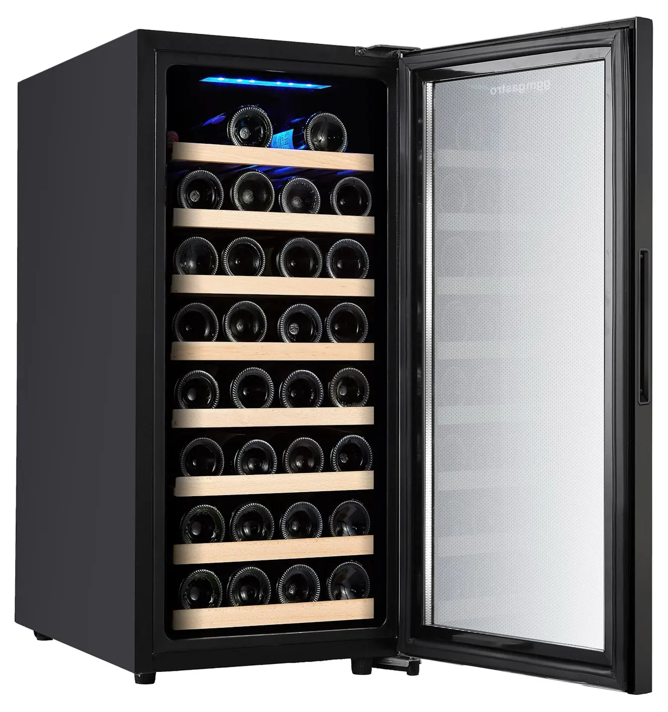 Винная холодильная витрина GGM Gastro WKM100S-1N (Black) - 2