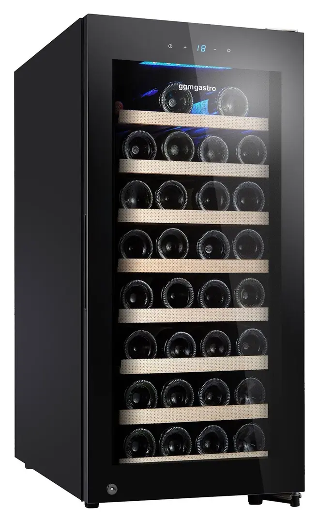 Винная холодильная витрина GGM Gastro WKM100S-1N (Black)
