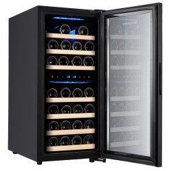 Винная холодильная витрина GGM Gastro WKM100S-2N (Black) Thumb