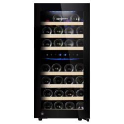 Винная холодильная витрина GGM Gastro WKM100S-2N (Black) Thumb