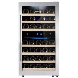 Винная холодильная витрина GGM Gastro WKM120ES-2N (Black/Silver) Thumb