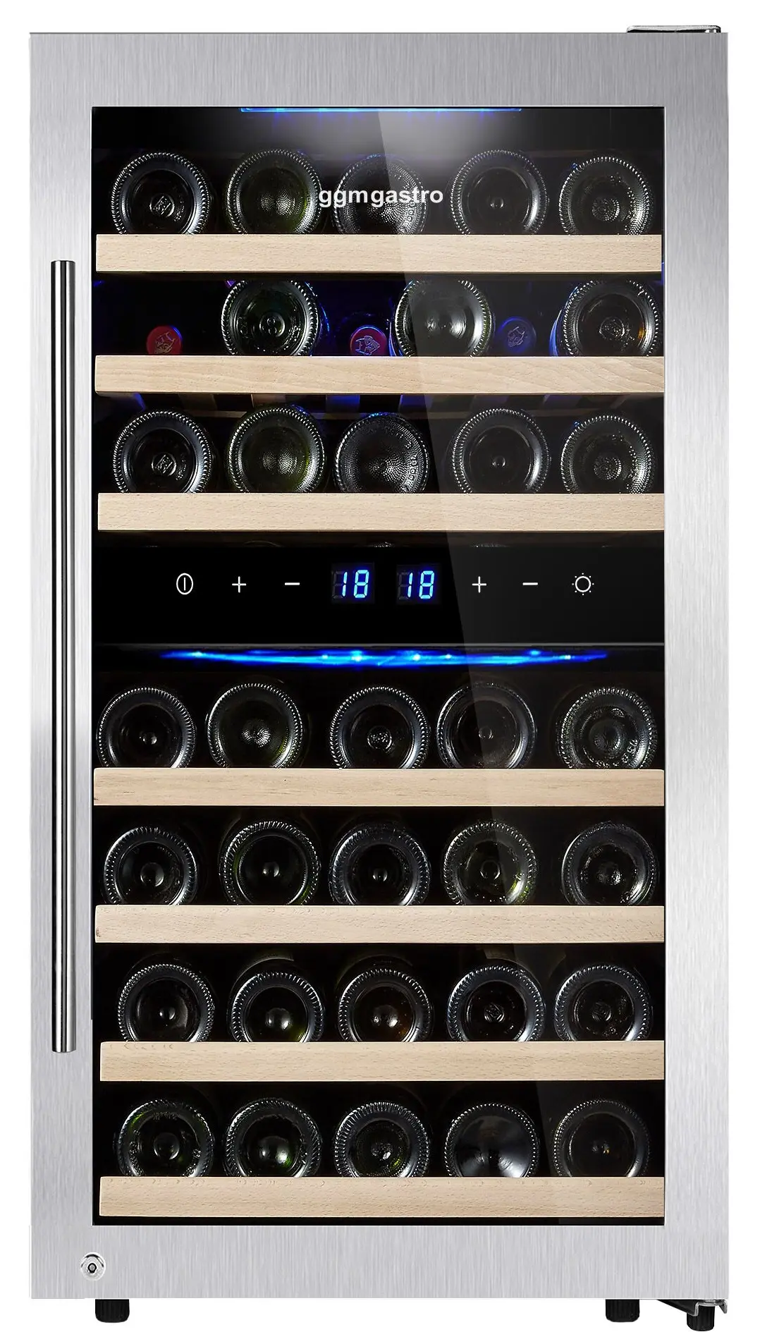 Винная холодильная витрина GGM Gastro WKM120ES-2N (Black/Silver) - 3