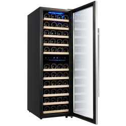 Винная холодильная витрина GGM Gastro WKM160ES-2N (Black/Silver) Thumb