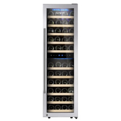 Винная холодильная витрина GGM Gastro WKM160ES-2N (Black/Silver) Thumb
