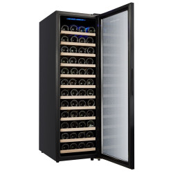 Винная холодильная витрина GGM Gastro WKM160S-1N (Black) Thumb