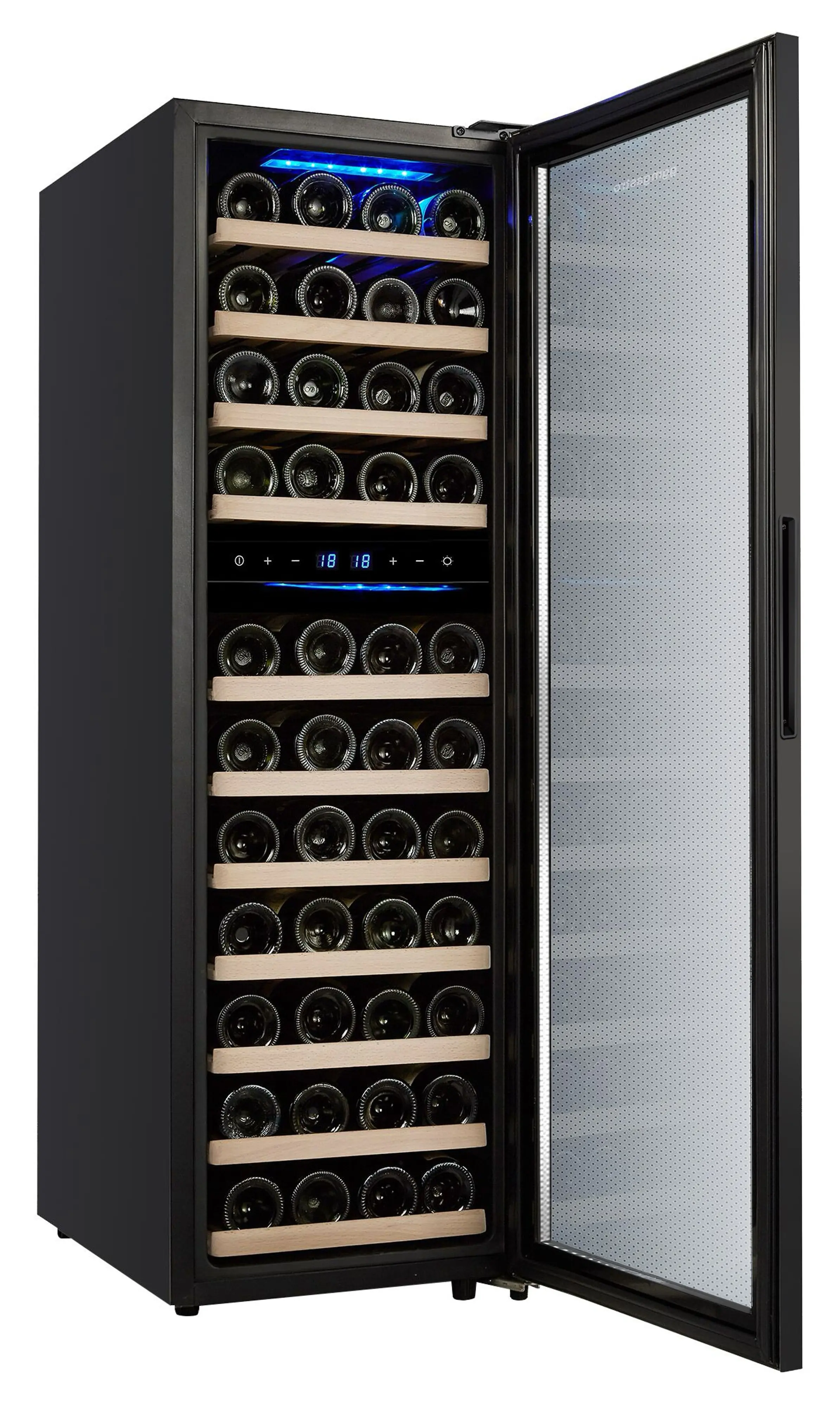 Винная холодильная витрина GGM Gastro WKM160S-2N (Black) - 2